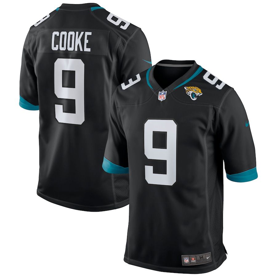 Men Jacksonville Jaguars #9 Logan Cooke Nike Black Game NFL Jersey->jacksonville jaguars->NFL Jersey